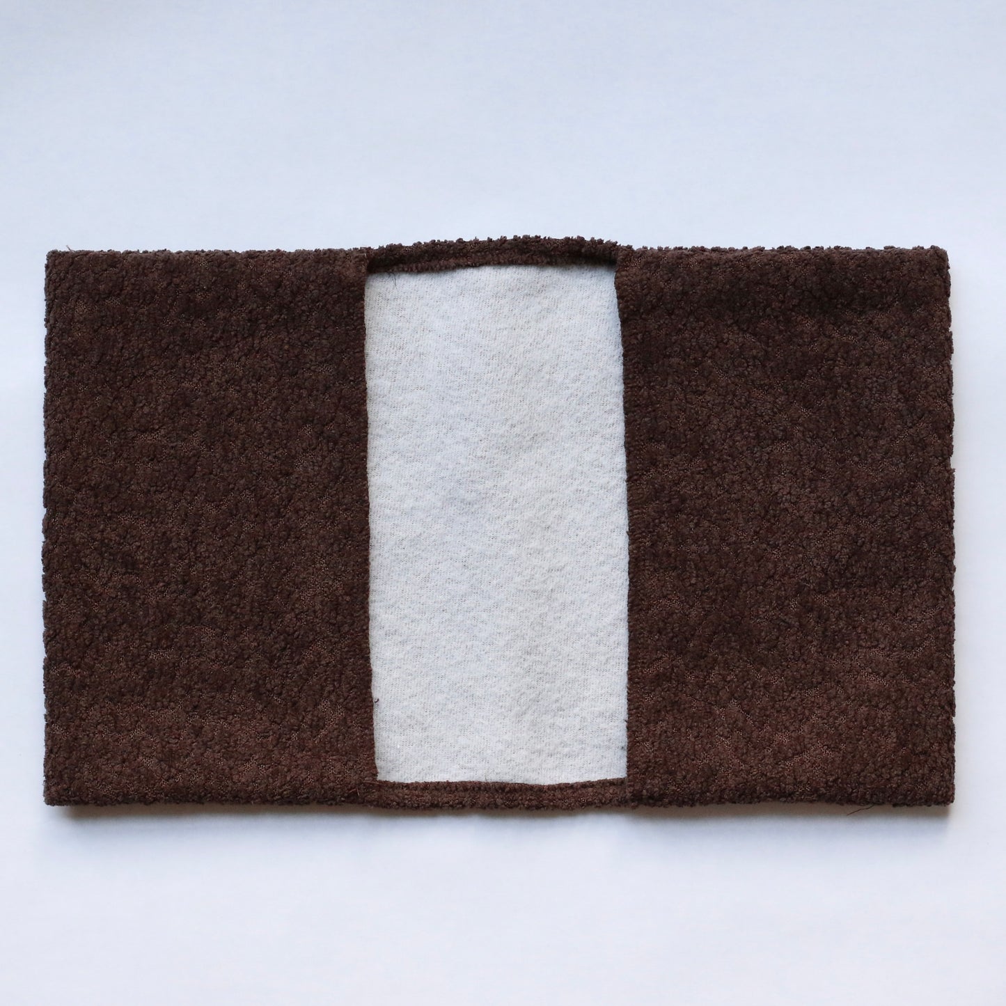 BROWN & WHITE BOUCLÉ BIBLE COVER