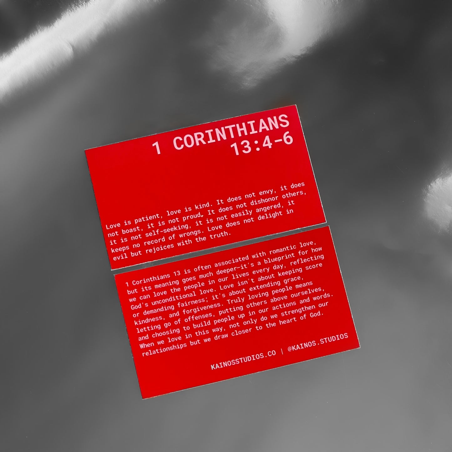 1 CORINTHIANS 13:4-6 KEYCHAIN