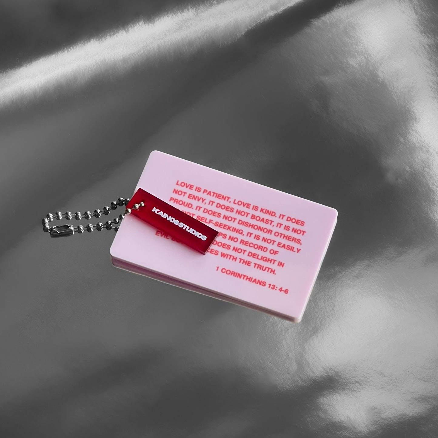1 CORINTHIANS 13:4-6 KEYCHAIN