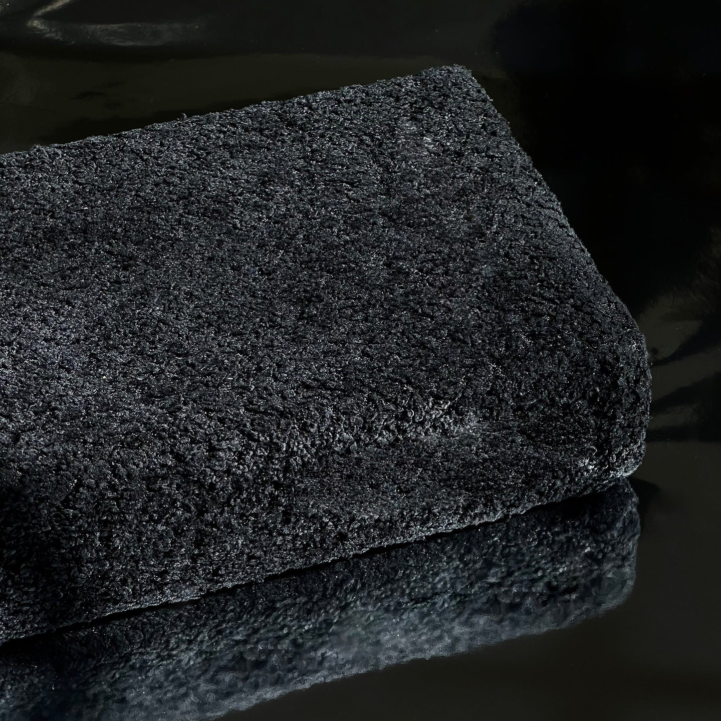 REDEEMED BARE BLACK BOUCLÉ BIBLE COVER