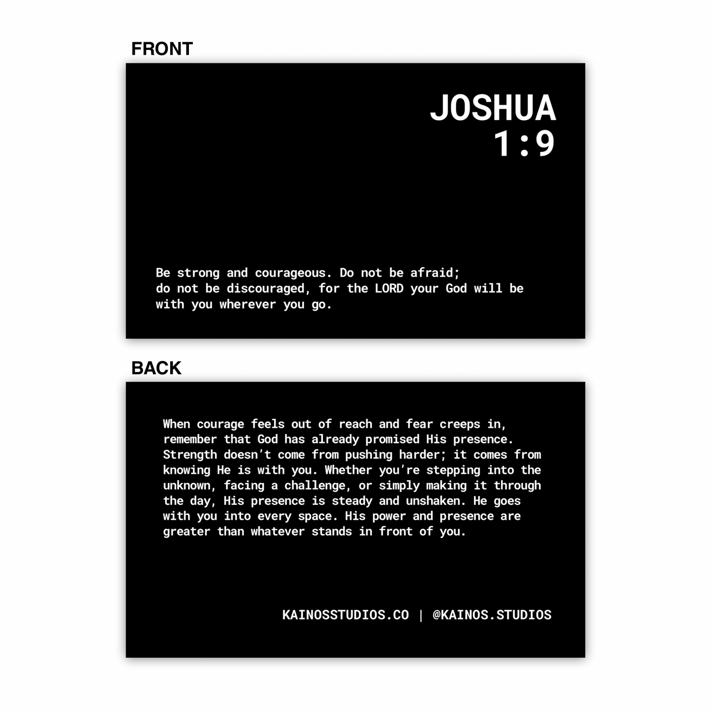JOSHUA 1:9 KEYCHAIN