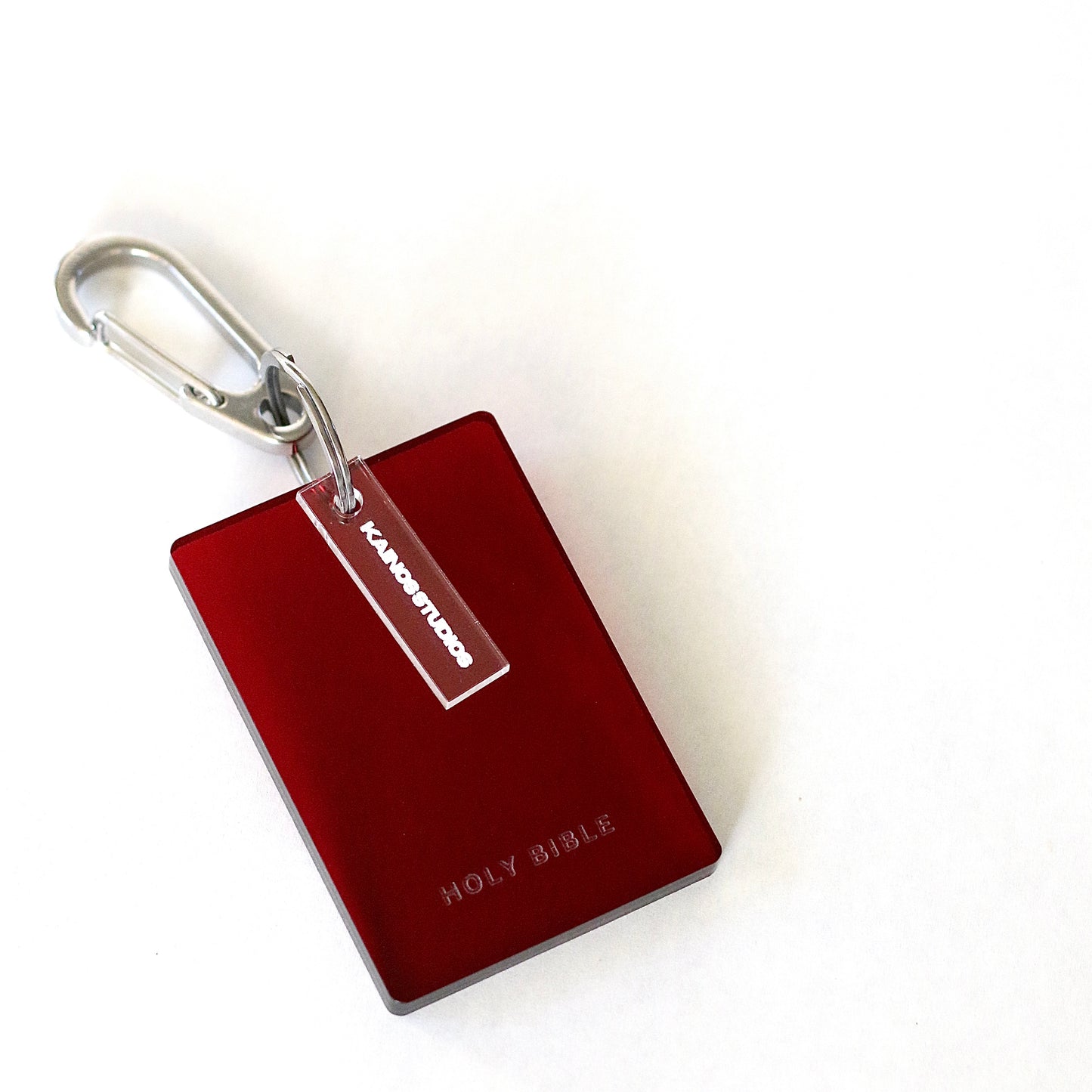 Red Holy Bible Keychain