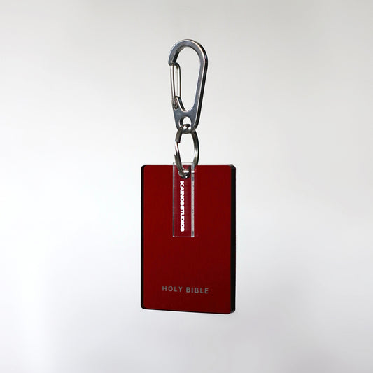 Red Holy Bible Keychain