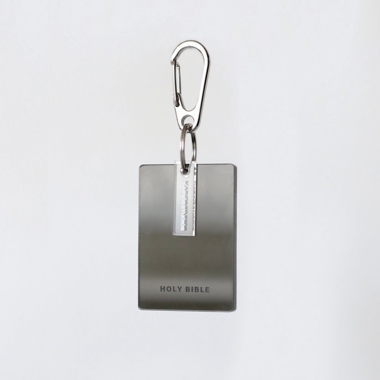 Black Smoke Holy Bible Keychain