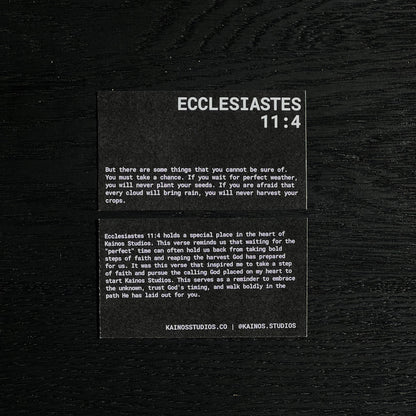 ECCLESIASTES 11:4 KEYCHAIN