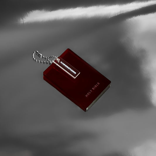 Red Holy Bible Keychain