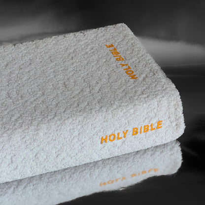 LEMON IVORY BOUCLÉ BIBLE COVER