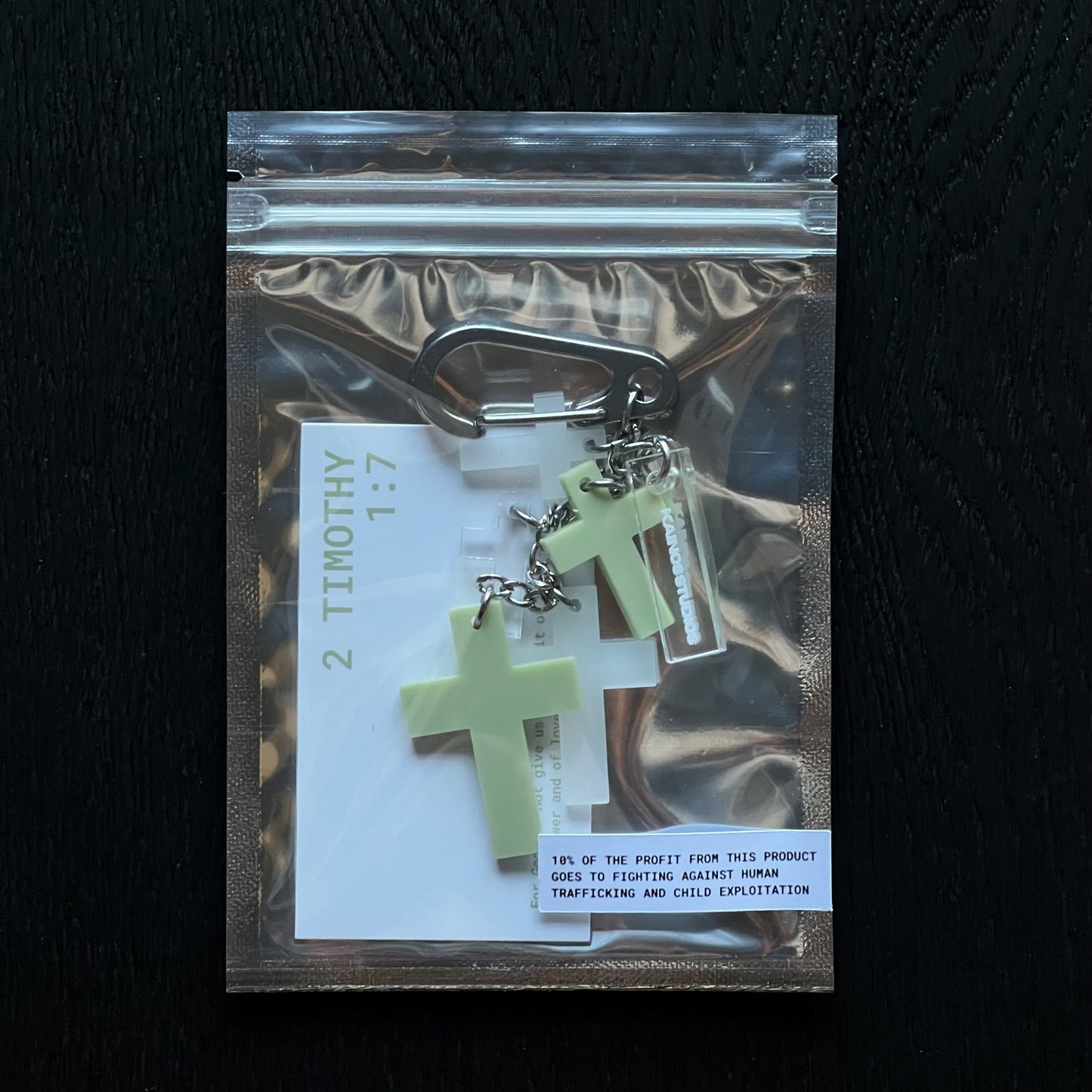 Cross Charm Keychain