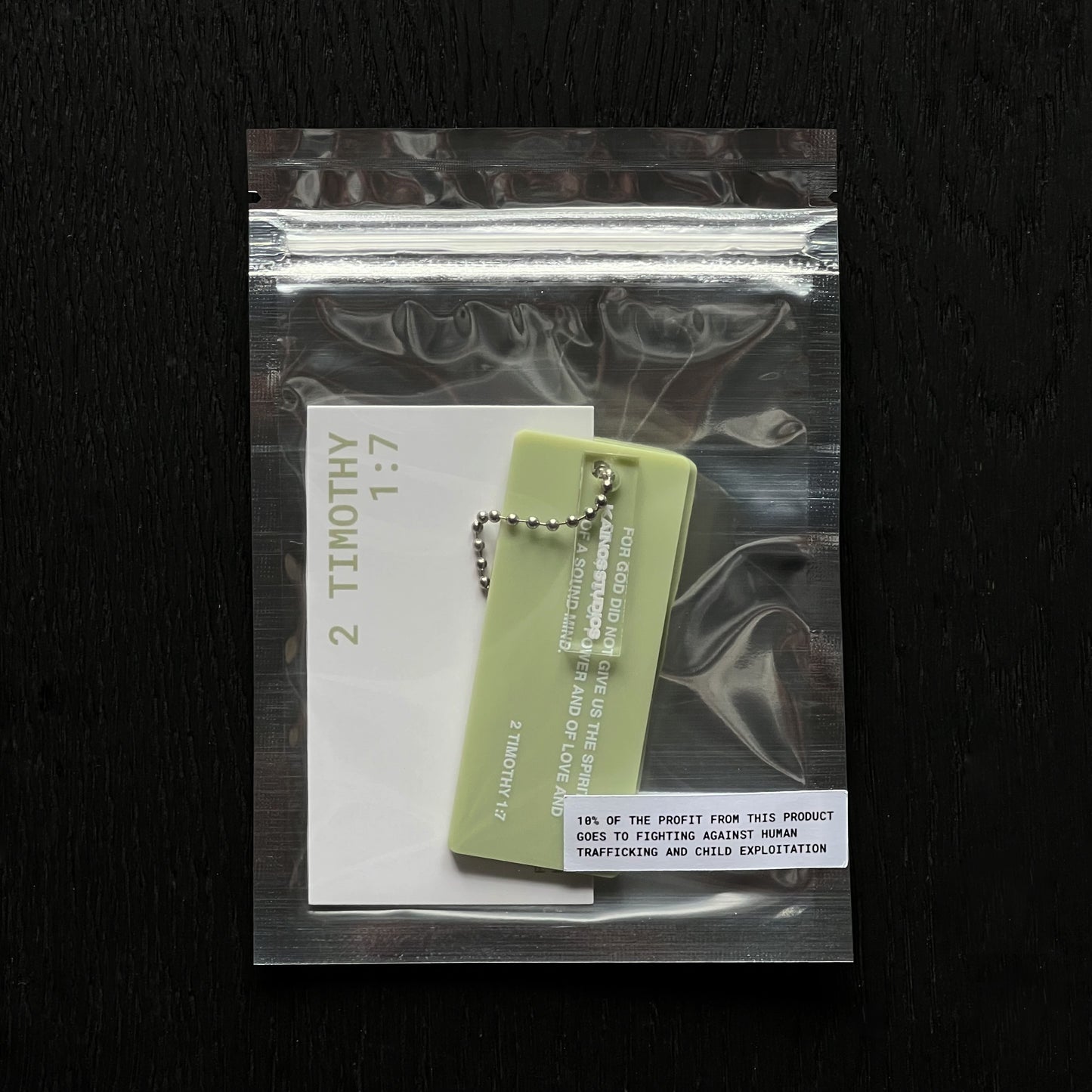 2 Timothy 1:7 Keychain