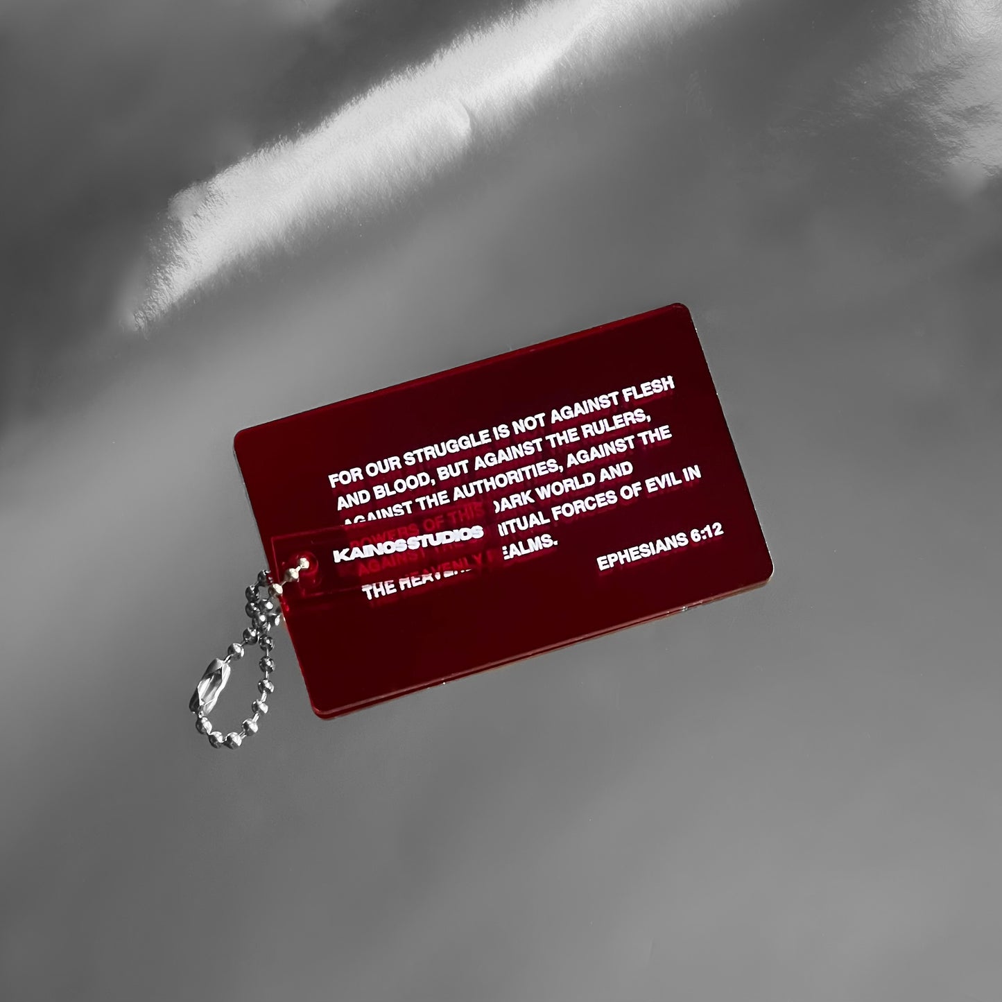 Ephesians 6:12 Keychain