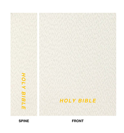 LEMON IVORY BOUCLÉ BIBLE COVER