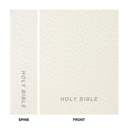 GRAY IVORY BOUCLÉ BIBLE COVER