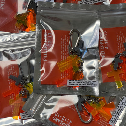 CROSS CHARM KEYCHAIN