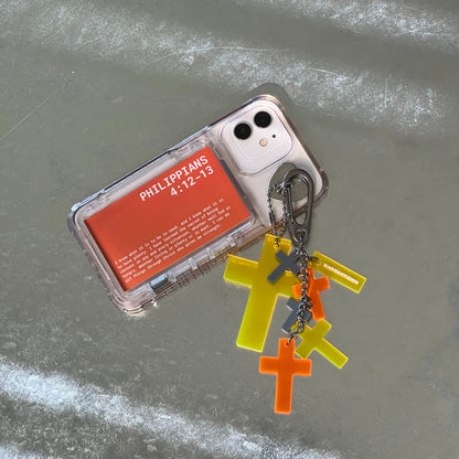 CROSS CHARM KEYCHAIN