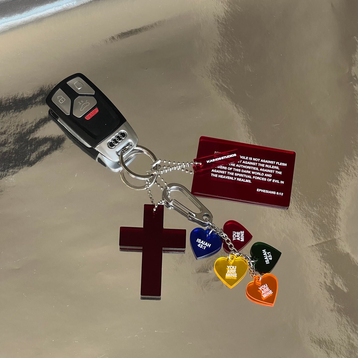 Red Cross Keychain