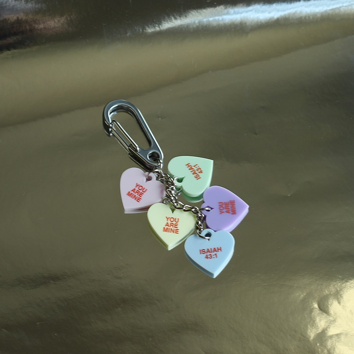 Pastel Candy Conversation Keychain