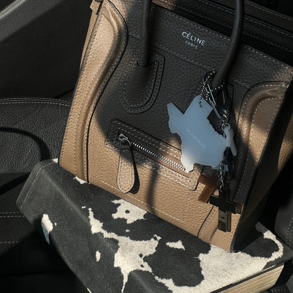TEXAS LOGO KEYCHAIN - MILKY WHITE