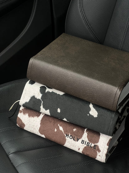 CHOCOLATE VEGAN LEATHER BIBLE COVER