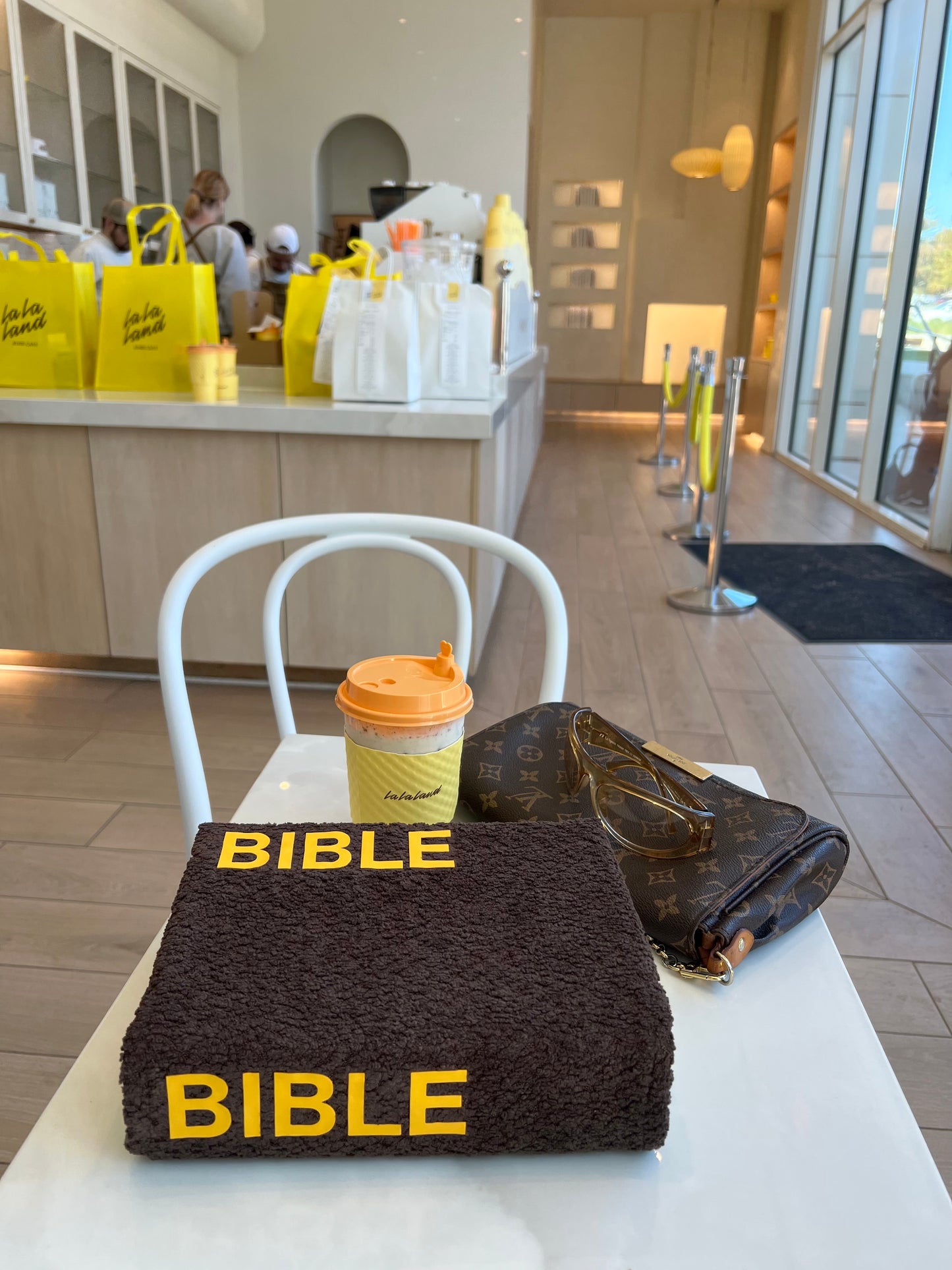 BOLD Chocolate Bouclé Bible Cover