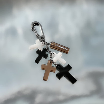 CROSS CHARM KEYCHAIN