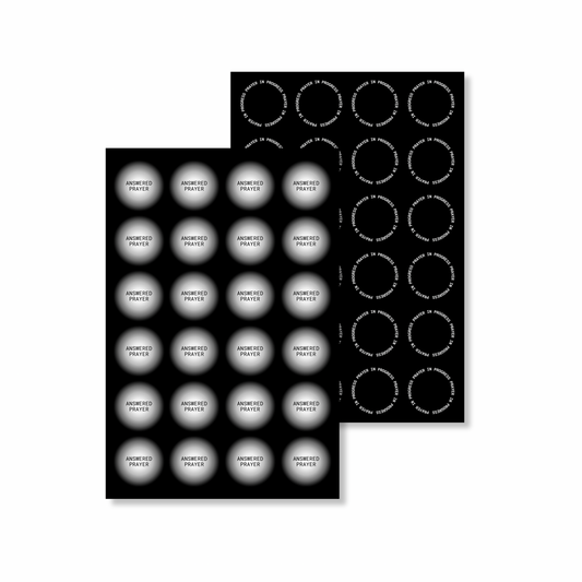 Prayer Sticker Set - Sample